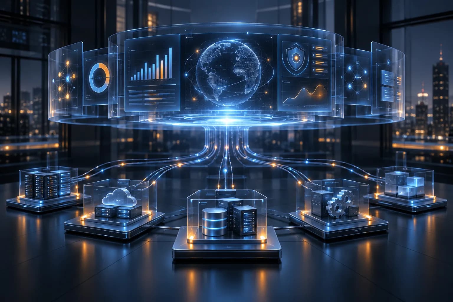 طبقة حوكمة رقمية مركزية تربط الأنظمة المؤسسية وبيانات الأداء والمخاطر
